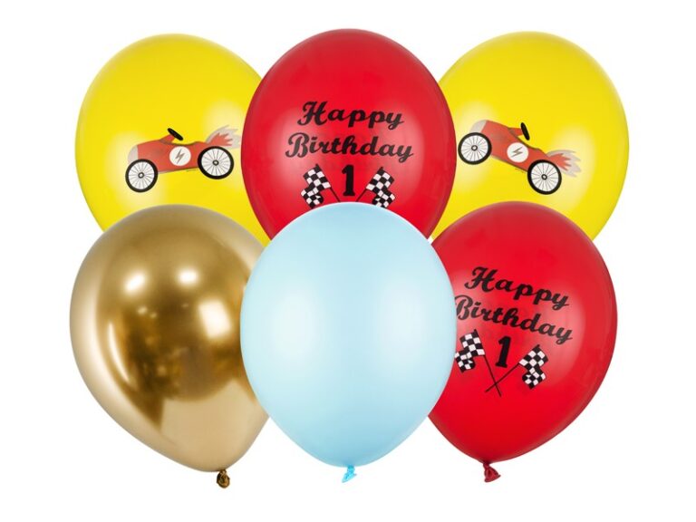 Balony lateksowe mix happy birthday 6 szt.