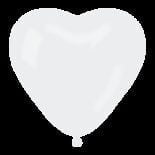 Balon lateksowy białe serce 17”
