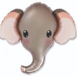 Balon foliowy 24" szary słoń
