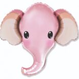 Balon foliowy 24" różowy słoń