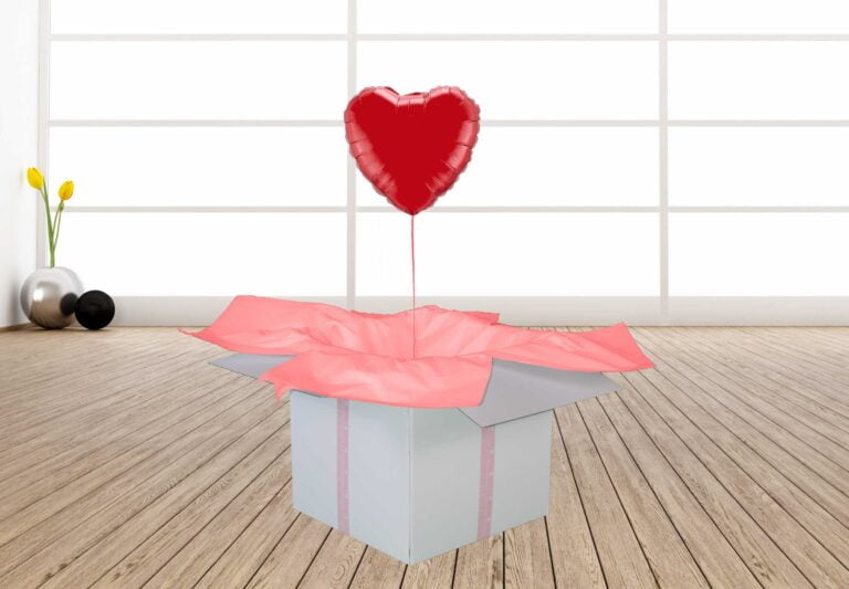 Przesyłka balonowa - czerwone serce