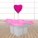 Przesyłka balonowa - ciemno różowe serce