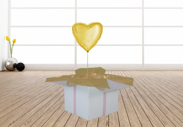 Przesyłka balonowa - złote serce