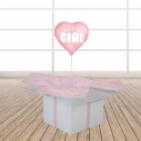 Przesyłka balonowa - różowe serce It’s a girl