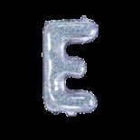 Balon foliowy holograficzna litera E, 35 cm