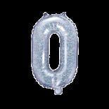 Balon foliowy holograficzna litera O, 35 cm