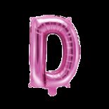 Balon foliowy różowa litera D, 35 cm