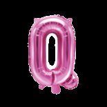 Balon foliowy różowa litera Q, 35 cm