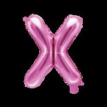Balon foliowy różowa litera X, 35 cm