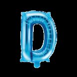 Balon foliowy niebieska litera D, 35 cm
