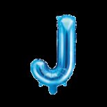 Balon foliowy niebieska litera J, 35 cm