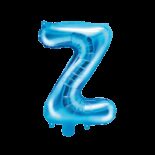 Balon foliowy niebieska litera Z, 35 cm