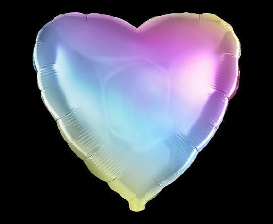 Balon foliowy 18” tęczowe serce