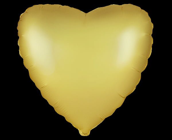 Balon foliowy 18” satynowo złote serce
