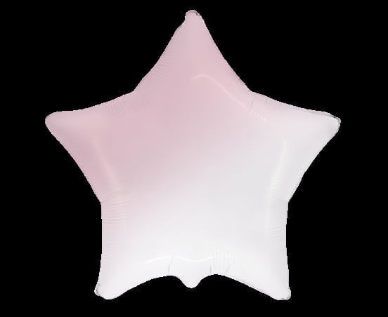 Balon foliowy 18” różowo biała gwiazda