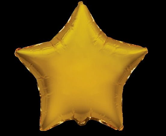 Balon foliowy 18” złota gwiazda