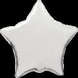 Balon foliowy 18” srebrna gwiazda