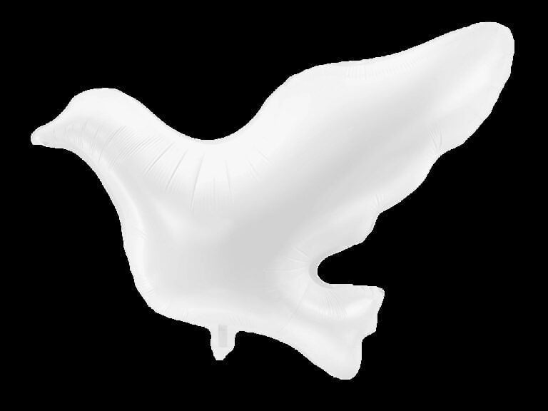 Balon foliowy biały gołąb
