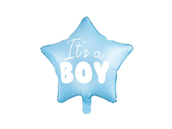 Balon foliowy niebieska gwiazdka It’s a boy