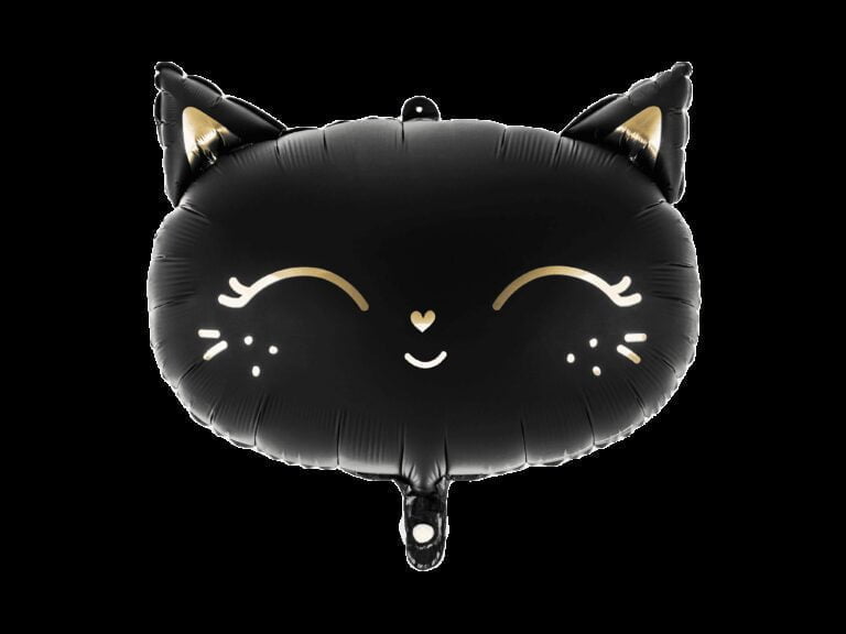 Balon foliowy czarny kotek