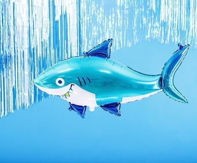 Balon foliowy niebieski rekin