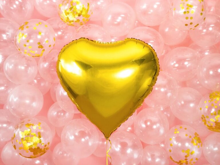 Balon foliowy 18” złote serce