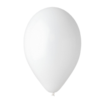 Balon lateksowy biały pastel 13”