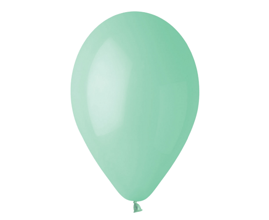 Balon lateksowy zielony miętowy pastel 13”